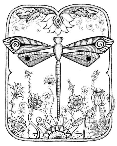 Download Dragonflies Coloring Book For Adults By Dragonfly Coloring Book