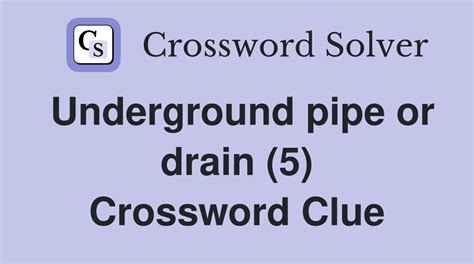 Drain Blockage Crossword Clue