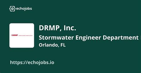 Drainage Engineer (PE) - Transportation Job in Orlando, FL at DRMP