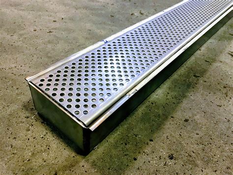 Drainage trench. Trench drain grates are categorized by size. For a trench drain grate we use the width of the trench grate as the size. Generally, the trench drain grate is 2″ larger than the channel drain throat. The length of most channel drain grates on our site is 24″ long. Our trench grates are offered in the following sizes: 3″ trench drain … 