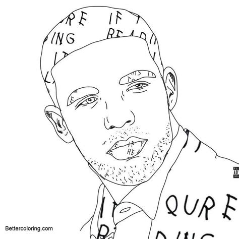 Drake Coloring Pages with Letters Free Printable Coloring Pages