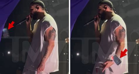 Drake hit by phone during 1st show of It's All a Blur tour