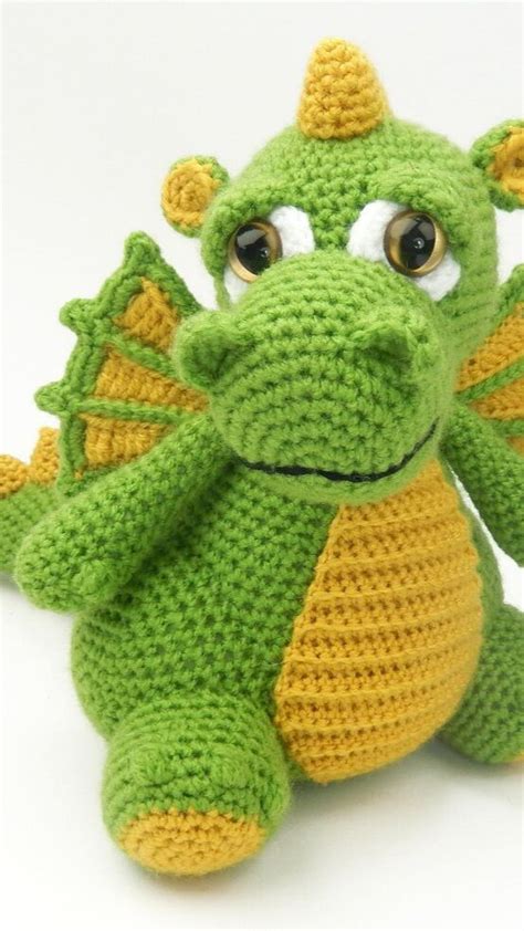 Drake the Dragon Crochet pattern by MojiMoji Design