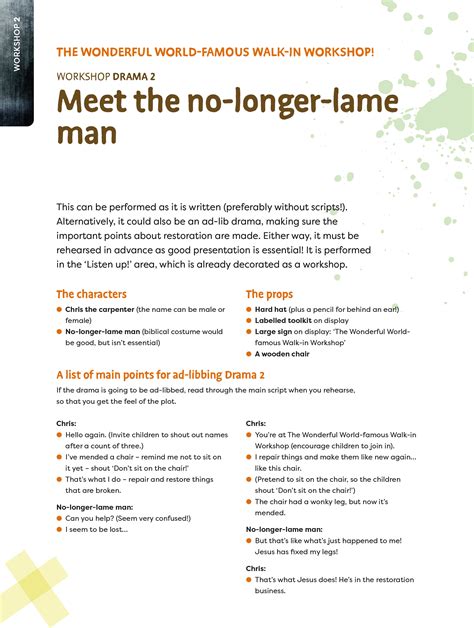 Drama Script for 2 Scripture Union