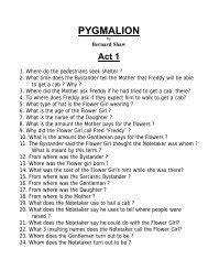 Drama study guide pygmalion answers act 1. - Conquering the content a step by step guide to online course design.