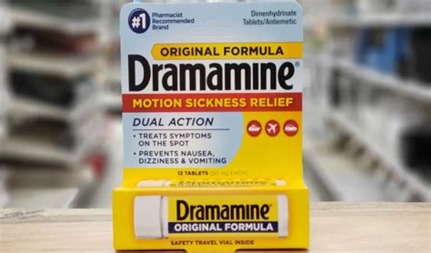 Dramamine for hangover. To prevent motion sickness, the first dose should be taken ½ to 1 hour before starting activity. To prevent or treat motion sickness see below: Children 2 to under 6 years. Give ½ to 1 chewable tablet every 6-8 hours. Do not five more than 3 chewable tablets in 24 hours or as directed by a doctor. Children 6 to 12 years. 