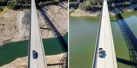 Dramatic photos show how storms filled Northern California reservoirs