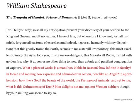 Read the monologue for the role of Hamlet from the script for 