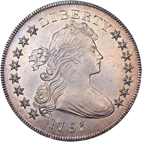 This 1799/8 15 Stars Reverse $1 Draped Bust Heraldic Eagle Dollar is an amazing example in the MS62 designation, as graded by PCGS.