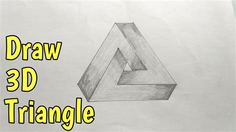 Draw 3D triangle How to Draw 3D triangle Drawing tutorial Mafic Of