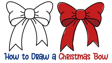 Draw A Christmas Bow