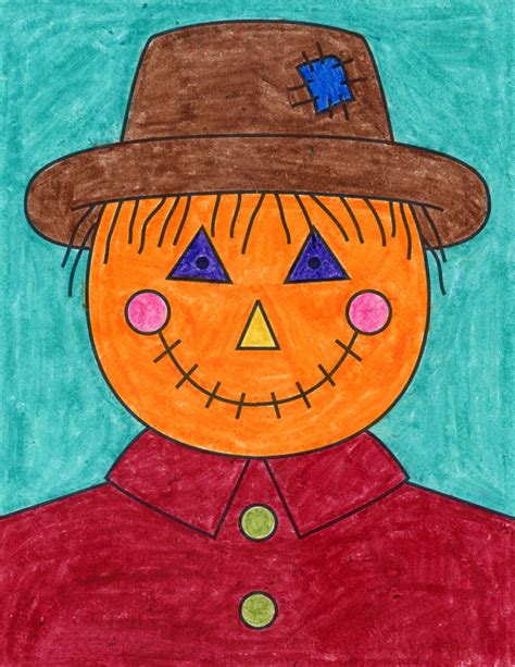 Draw A Scarecrow Face