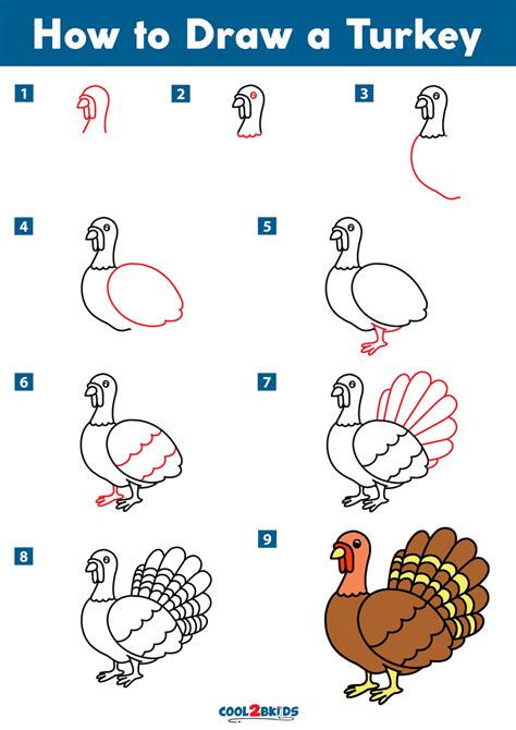 Draw A Turkey Head