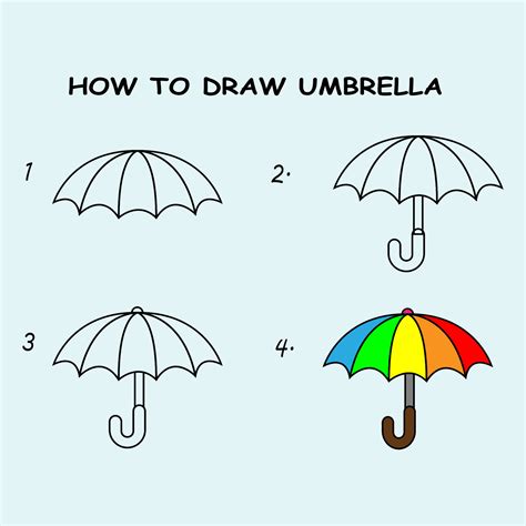 Draw An Umbrella Step By Step at Drawing Tutorials