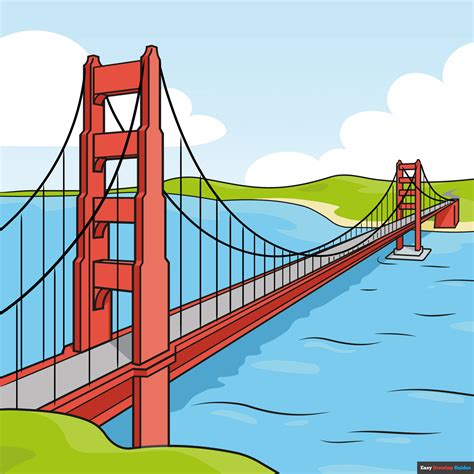 Draw Golden Gate Bridge