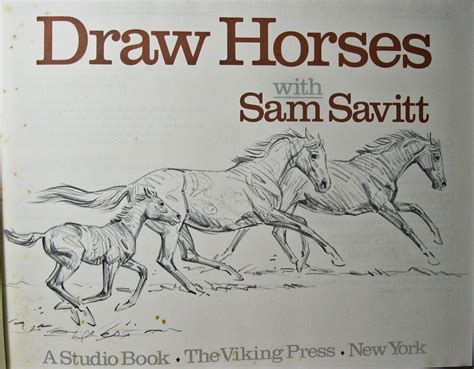 Draw Horses with Sam Savitt by Sam Savitt - Alibris