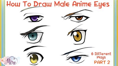 Draw Male Anime Eyes