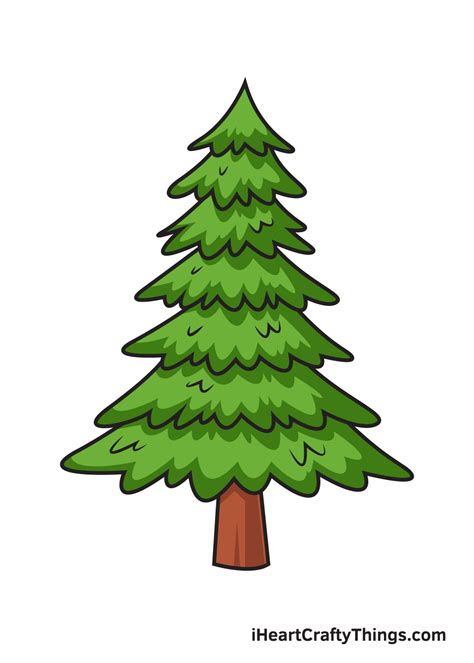 Draw Pine Trees