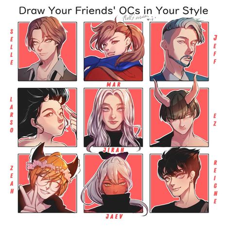 Draw Your Friends Oc In Your Style