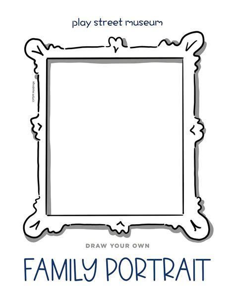 Draw Your Own Family Portrait- Free Printable - Play Street Museum