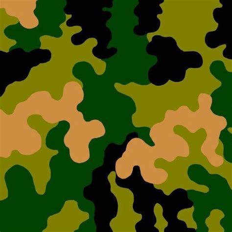Draw a camo pattern freehand to create a stencil or use a template from