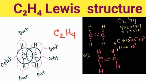 draw lewis structure for C2H4O. There are 2 steps to so