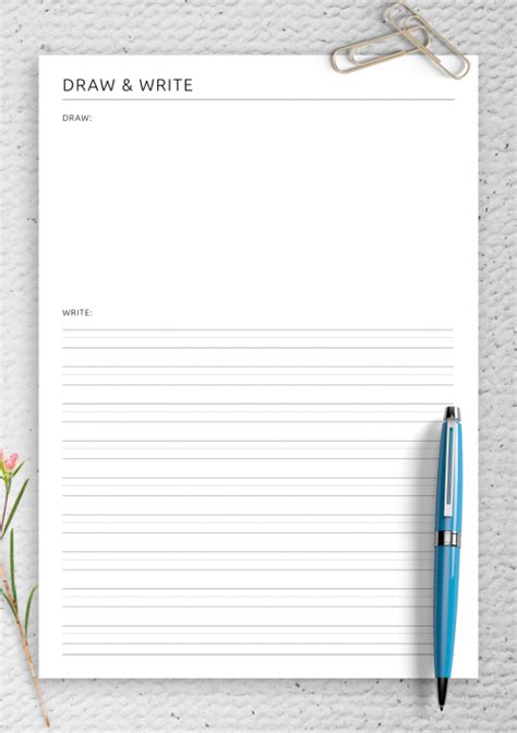 Draw and write worksheet pdf.  Create digital artwork to share online and export ...