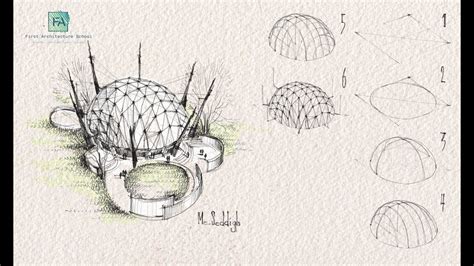 Draw like an Architect Essential Tips basic shapes Simple Dome