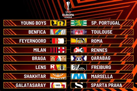 Draw lists for the knockout round playoffs in the Europa League and Conference League