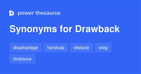 Drawbacks synonyms - 219 Words and Phrases for Drawbacks - Power Thesaurus