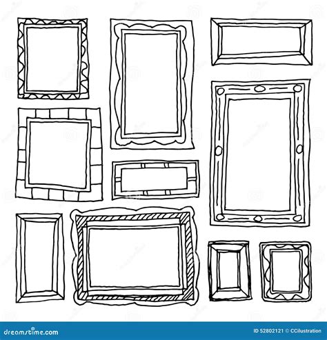 Drawing A Frame Stock Vectors, Clipart and Illustrations