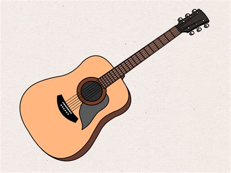 Drawing Acoustic Guitar