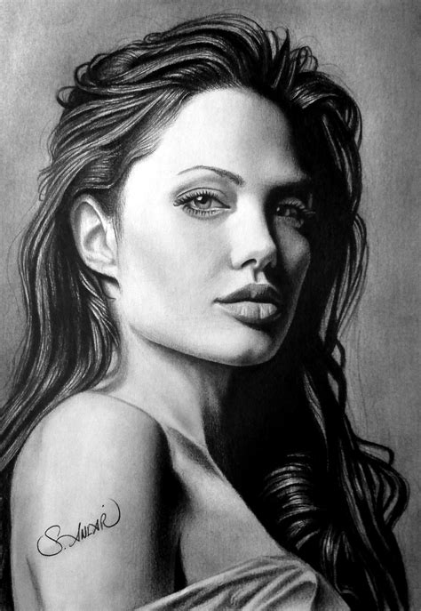 Drawing Angelina Jolie