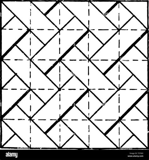 Drawing Exercise for Drawing Diagonal Line Pattern using T Square and