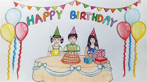 Drawing For Birthday Party