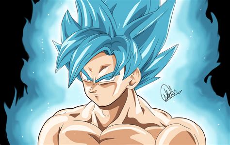 Drawing Goku Super Saiyan Blue