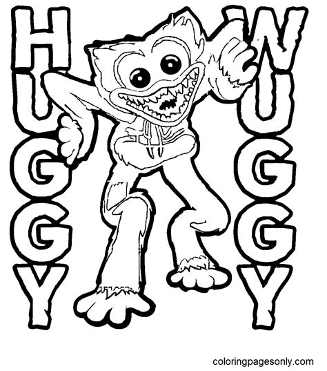 Drawing Huggy Wuggy Coloring Pages