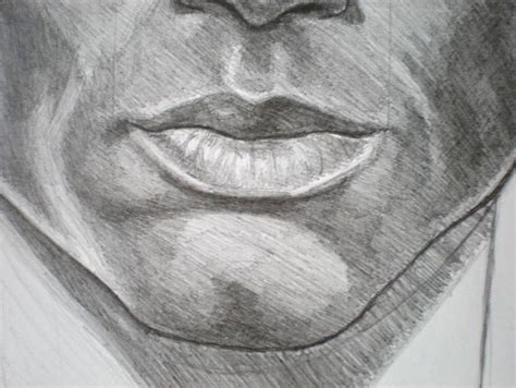 Drawing Man Lips