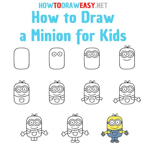 Drawing Minion Step By Step
