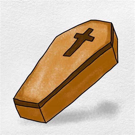 Drawing Of A Coffin
