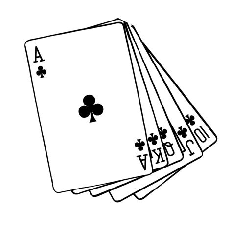 Drawing Of A Deck Of Cards