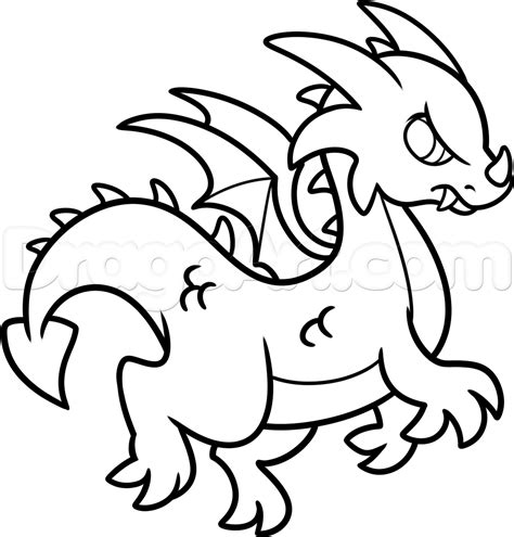 Drawing Of A Dragon Easy