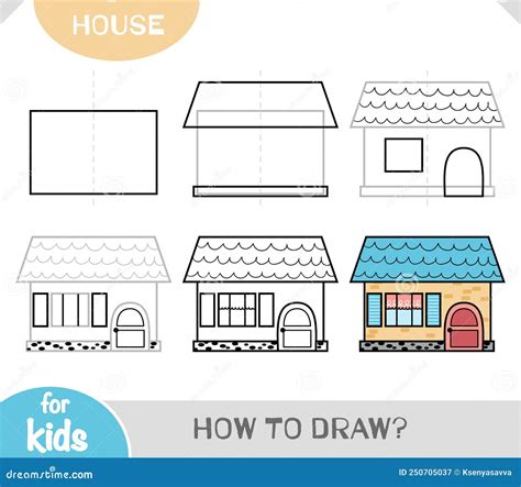 Drawing Of A House Step By Step How To Draw A House Instructions