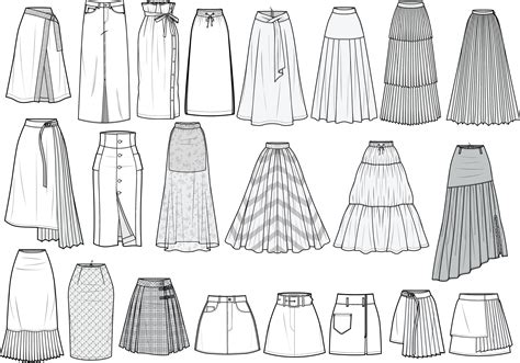 Drawing Of A Skirt