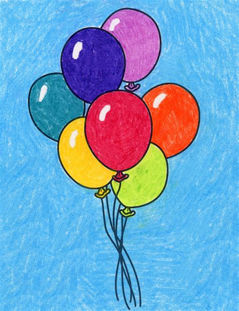 Drawing Of Balloons