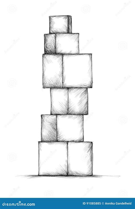 Drawing Of Building Blocks