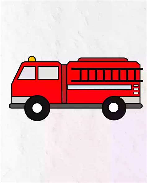 Drawing Of Firetruck