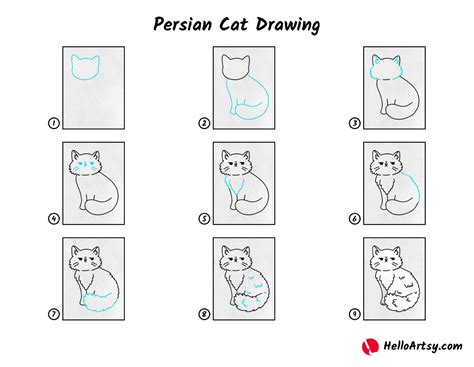 Drawing Of Persian Ca