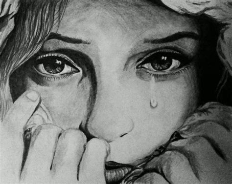 Drawing Of Someone Crying