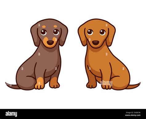 Drawing Of Two Dogs